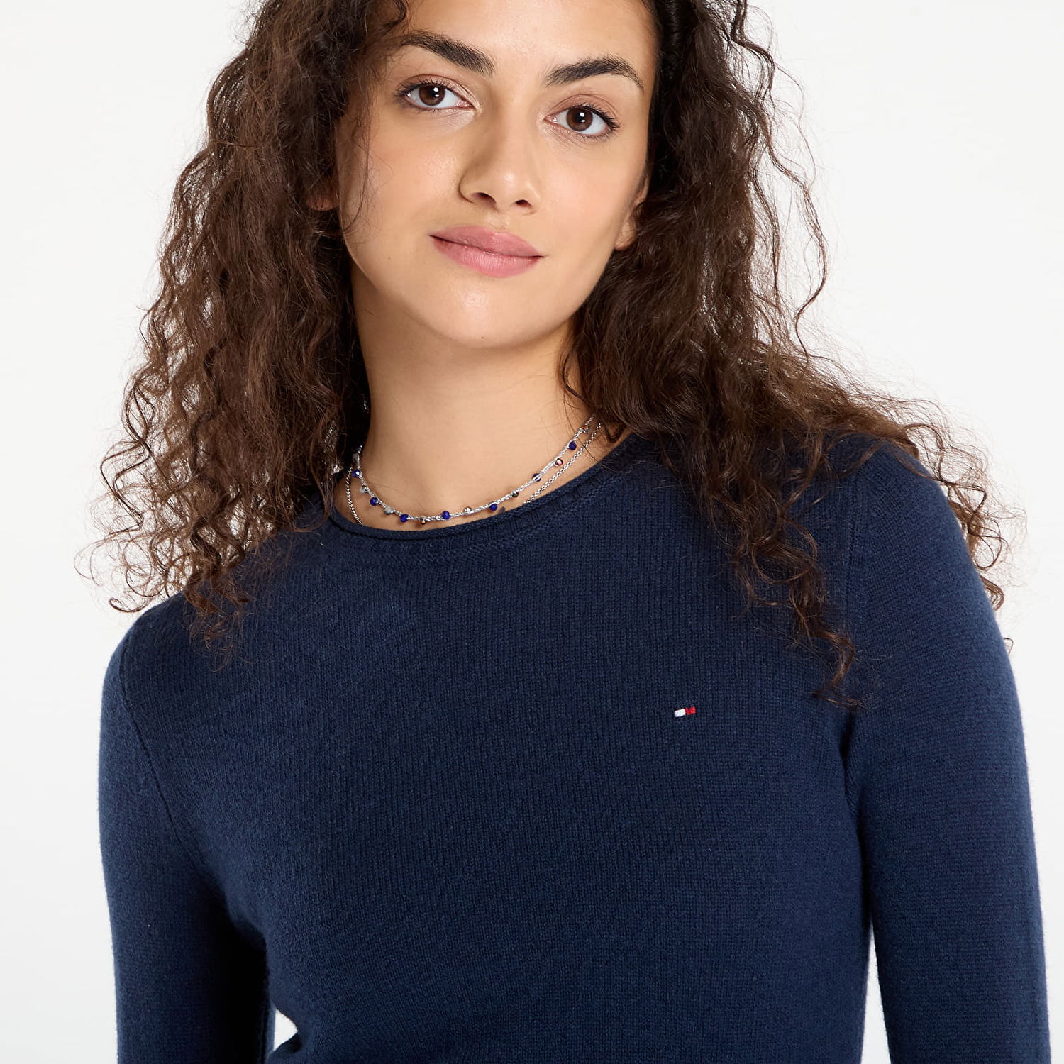 Пуловер Tommy Hilfiger Tommy Hilfiger Soft Wool Long Sleeve Sweater Тъмно синьо | WW0WW40264 C1G, 1