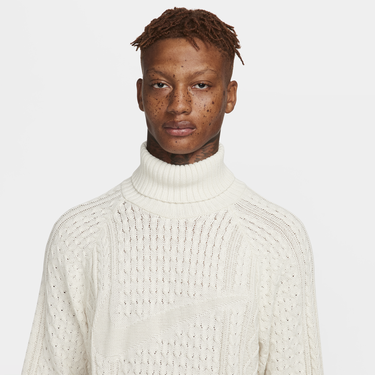 Пуловер Nike Life Cable Knit Turtleneck Jumper Бяло | FB7770-072, 4