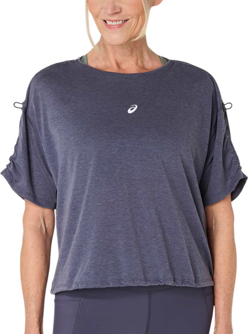Тениска Asics Asics Nagino Run Adjustable Short Sleeve Top Тъмно синьо | 2012d140-500