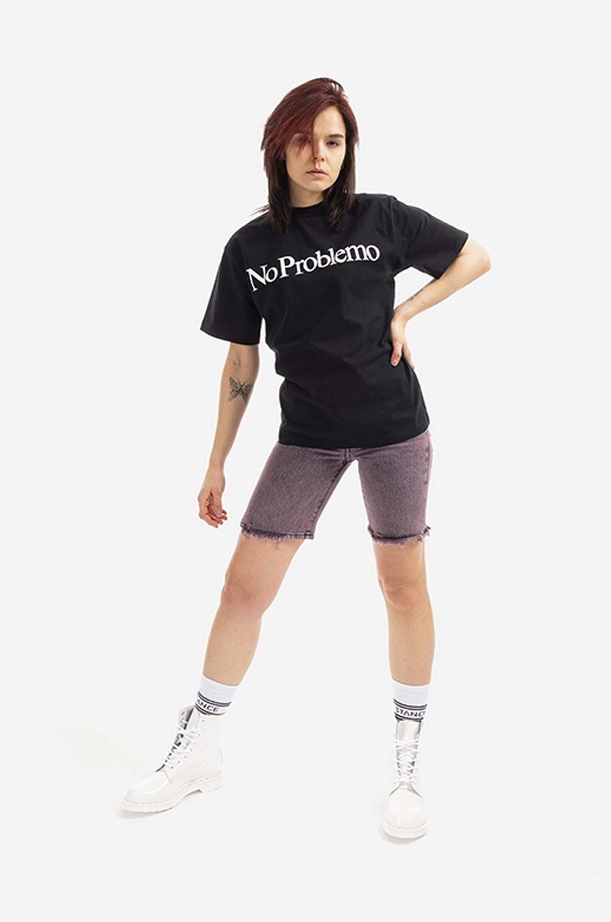 Къси панталони Aries Acid Wash Denim Short High Waist Розово | AR30204, 1