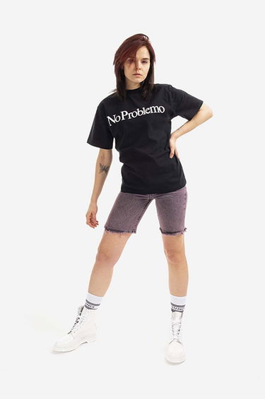 Къси панталони Aries Acid Wash Denim Short High Waist Розово | AR30204, 1