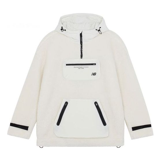 Суитчър New Balance Fleece Hoodie Бяло | 5CB42143-IV