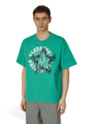 Тениска Pleasures University Heavyweight T-Shirt Зелено | P23SP029 GREEN