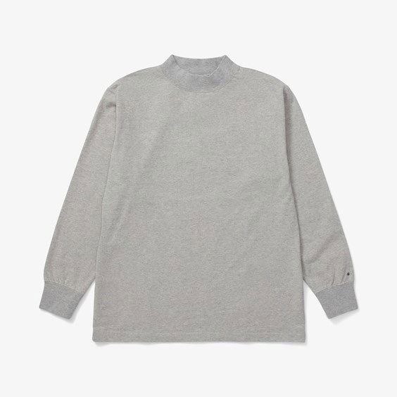 Тениска Snow Peak Recycled Cotton Heavy Mockneck T-shirt Сиво | SW-22AU402-MG, 0