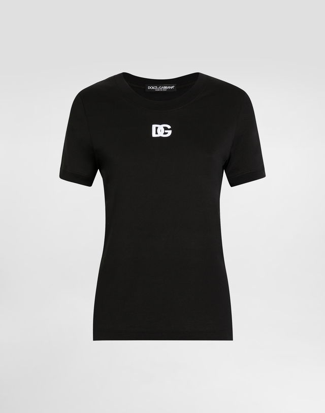 Dolce & Gabbana Jersey T-Shirt with DG Logo
