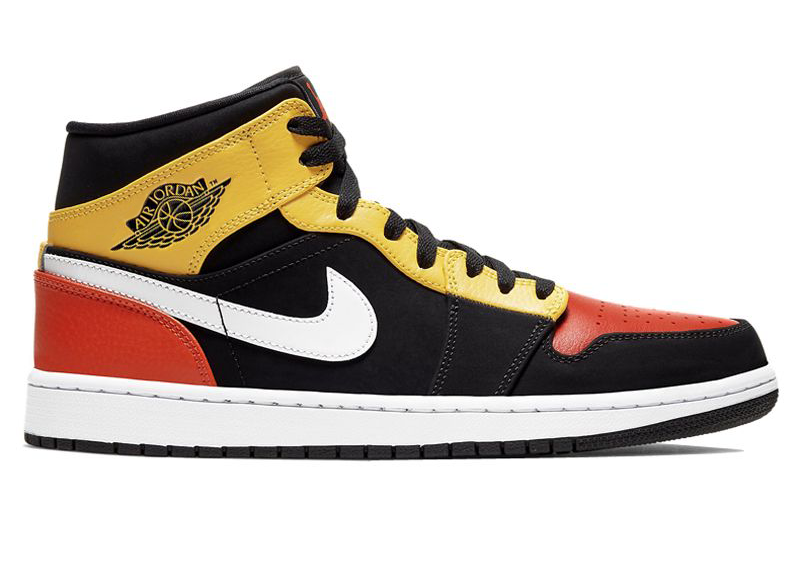 Кецове и обувки Jordan Jordan 1 Mid Black Amarillo Orange Многоцветен | 852542-087, 0