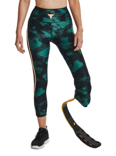 Клинове Under Armour Project Rock HeatGear Printed Ankle Leggings Зелено | 1377954-722