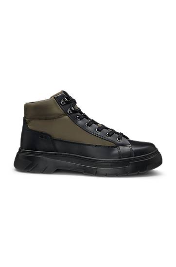Кецове и обувки BOSS Hiking-Style Boots Зелено | 50548694, 1