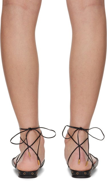 Кецове и обувки CHLOÉ Chloé 'Chloé' Ghillies Ballerina Flats Черно | CHC25U10BRI, 1