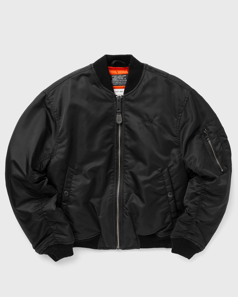 Яке бомбър Schott NYC Bomber Jacket Black Черно | AIRF90WRS-BLACK