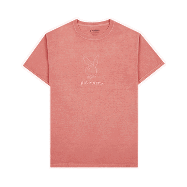 Тениска Pleasures Playboy x Entertainment Pigment Dye T-Shirt Червено | P22PB043 RED, 0