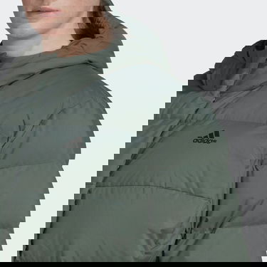 Пухо яке adidas Originals Helionic Hooded Plus Size Down Jacket Зелено | HE1460, 2