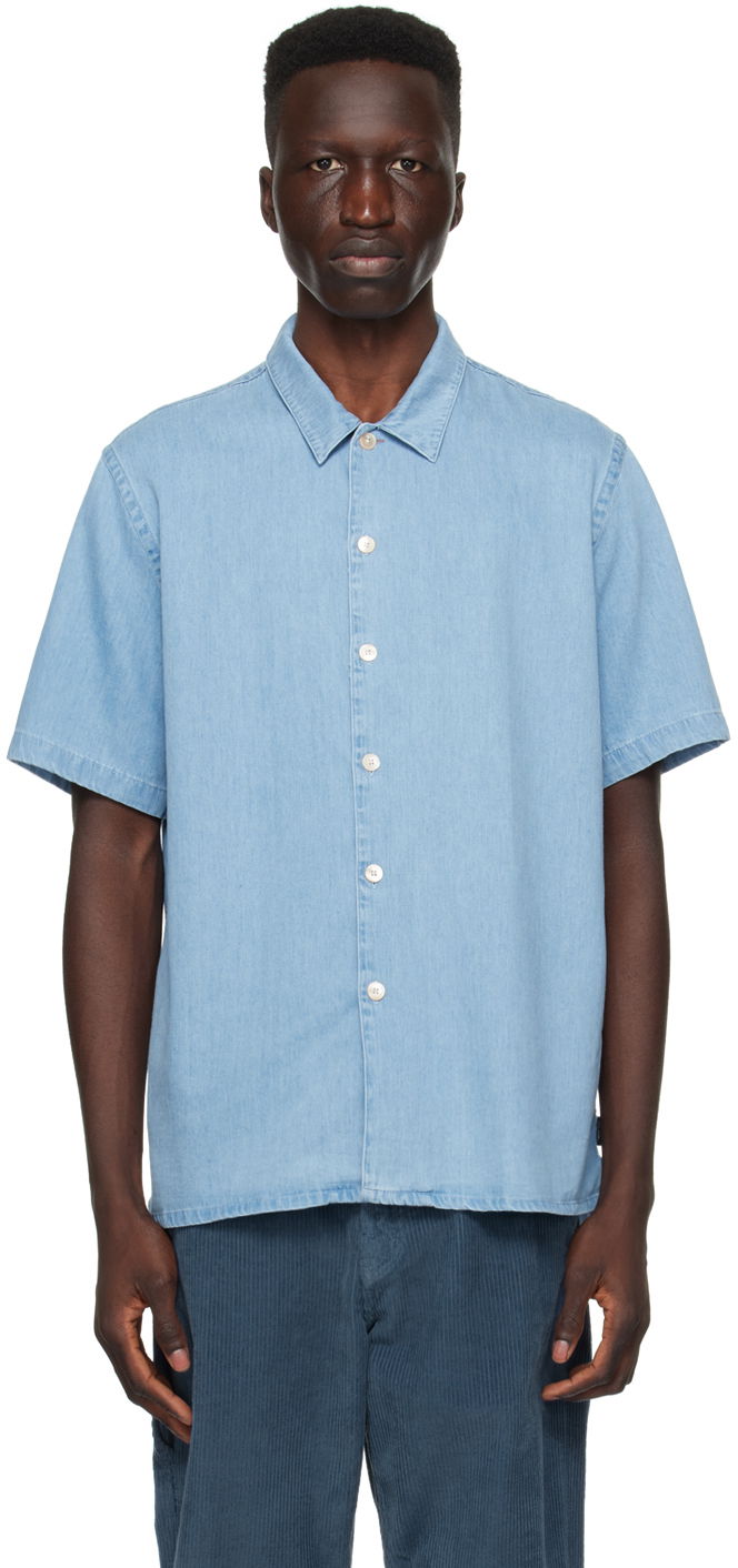 Риза Paul Smith PS Paul Smith Vented Shirt Синьо | M2R-695U-M21555-LT, 0