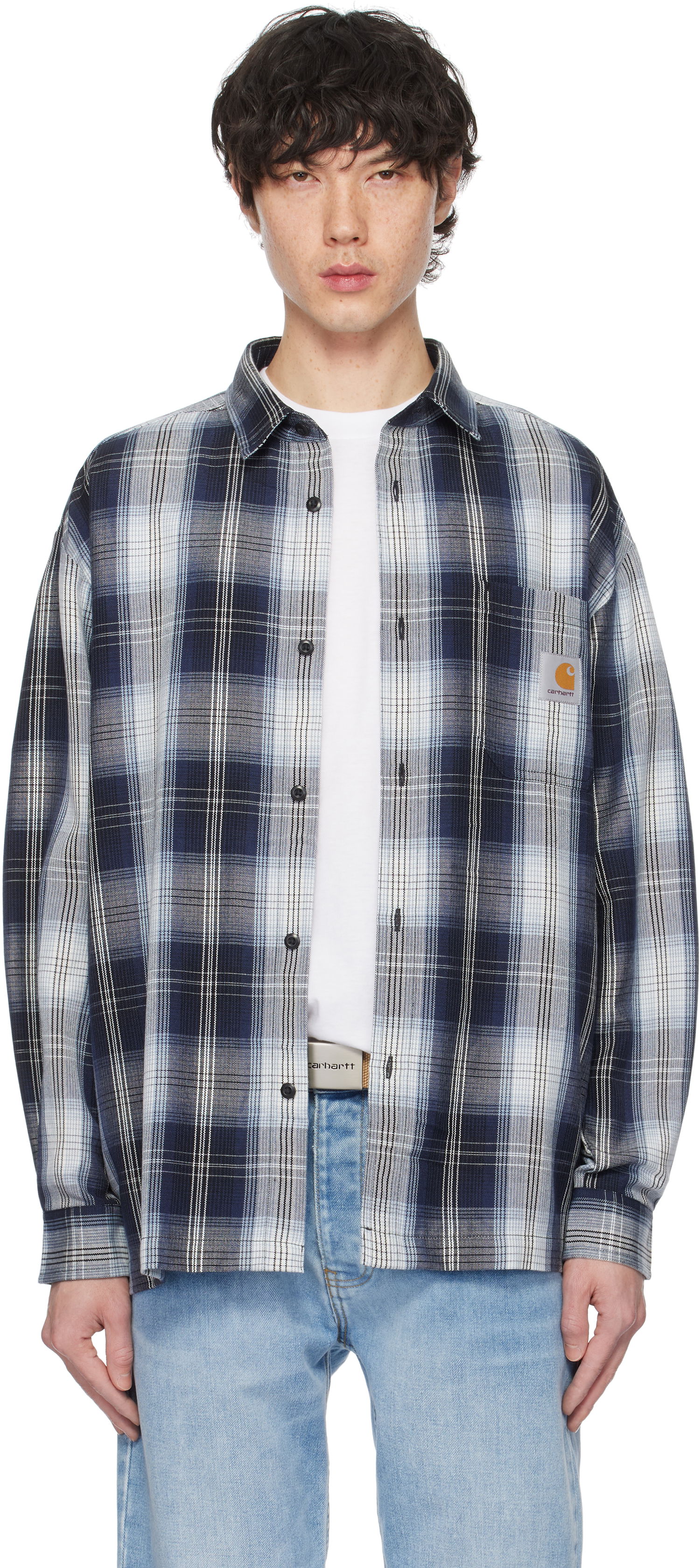 Риза Carhartt WIP Work In Progress Blanton Check Shirt Синьо | I034379, 0