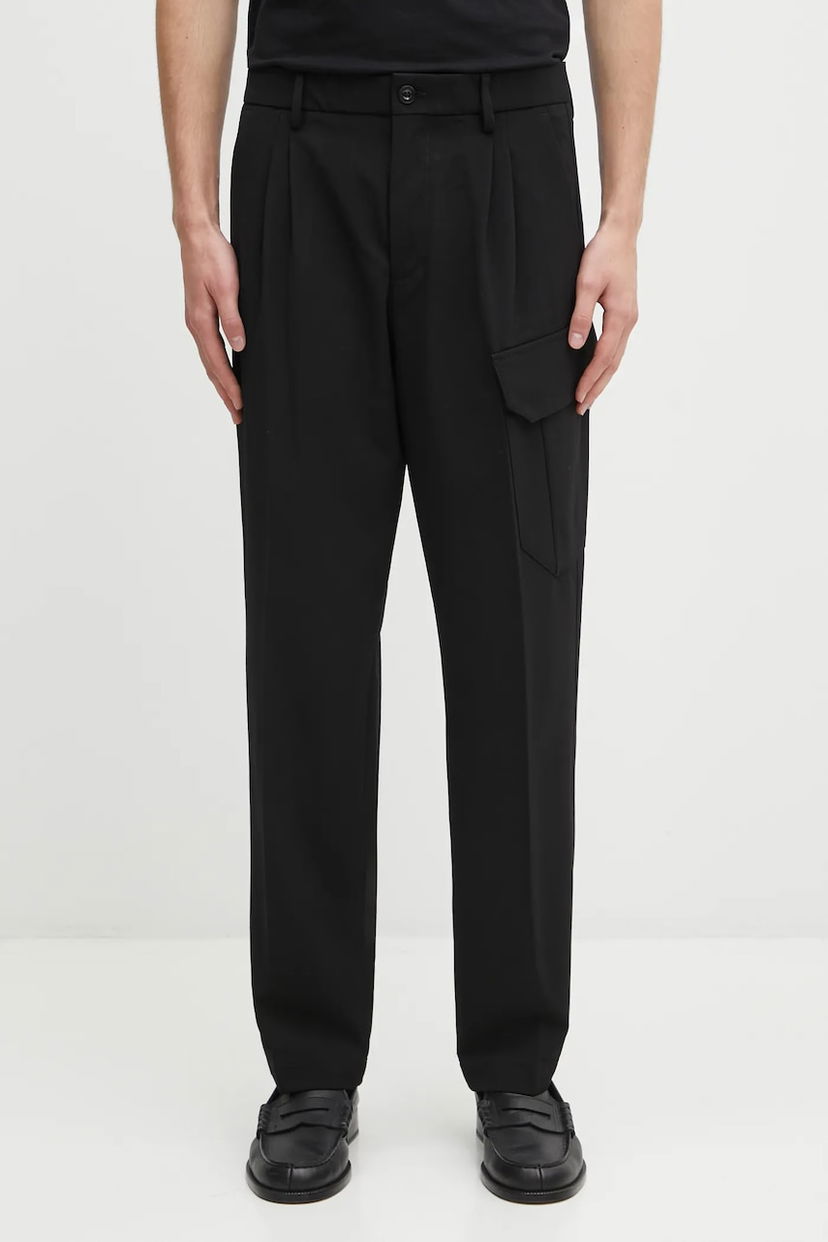 Панталони C.P. Company C.P. Company Chinos Wool-Blend Trousers Черно | 19CMPA267A110514A