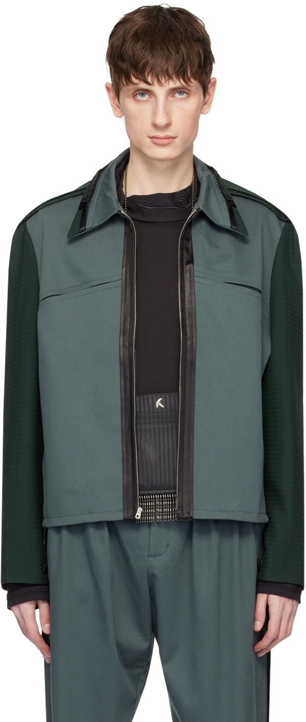 Яке KIKO KOSTADINOV Kostadinov Ugo Panelled Jacket Зелено | KKSS24J08-40, 0