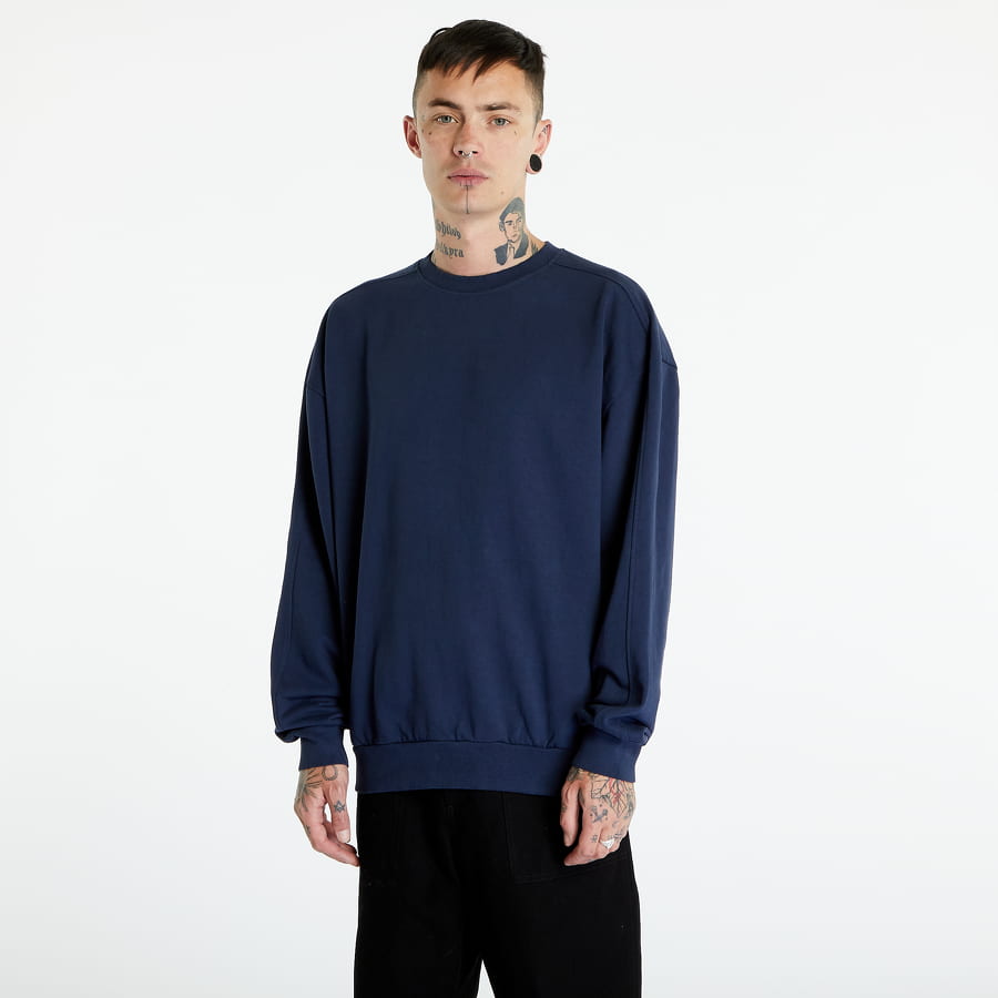 Пуловер Urban Classics Heavy Terry Garment Dye Crewneck Тъмно синьо | TB4956-00800, 0