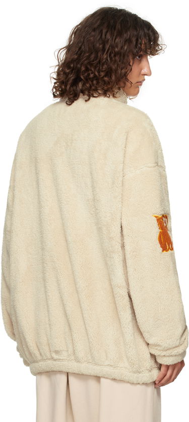 Суитчър We11done We11done Bouclé Logo Fleece Jacket Бежово | WD-TJ3-24-821-U-BG, 2