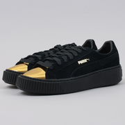 Suede Platform Gold gold - black - black