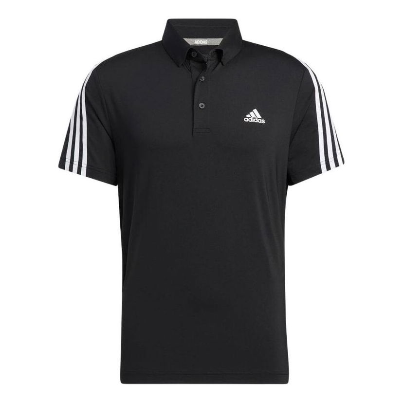 Поло тениска adidas Originals 3-Stripes Casual Polo Shirt Черно | HG8269