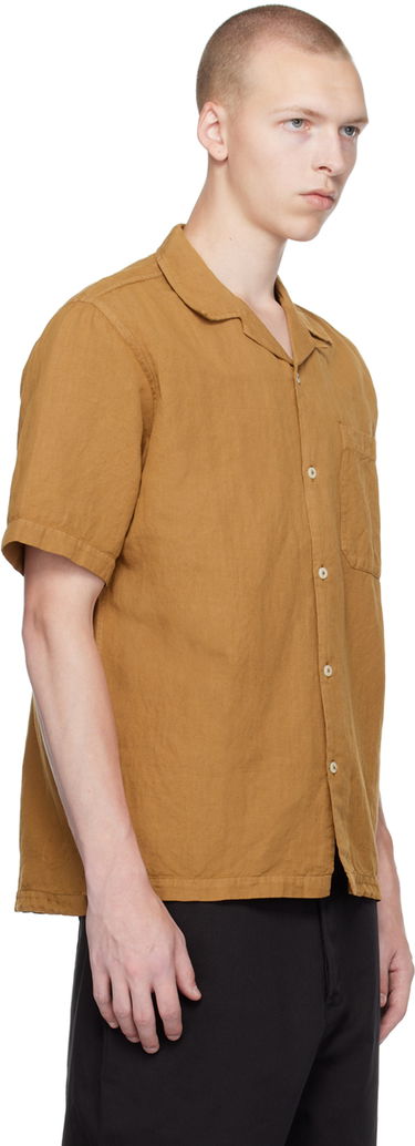 Риза Universal Works Universal Works Camp Shirt Кафяво | P28063, 1