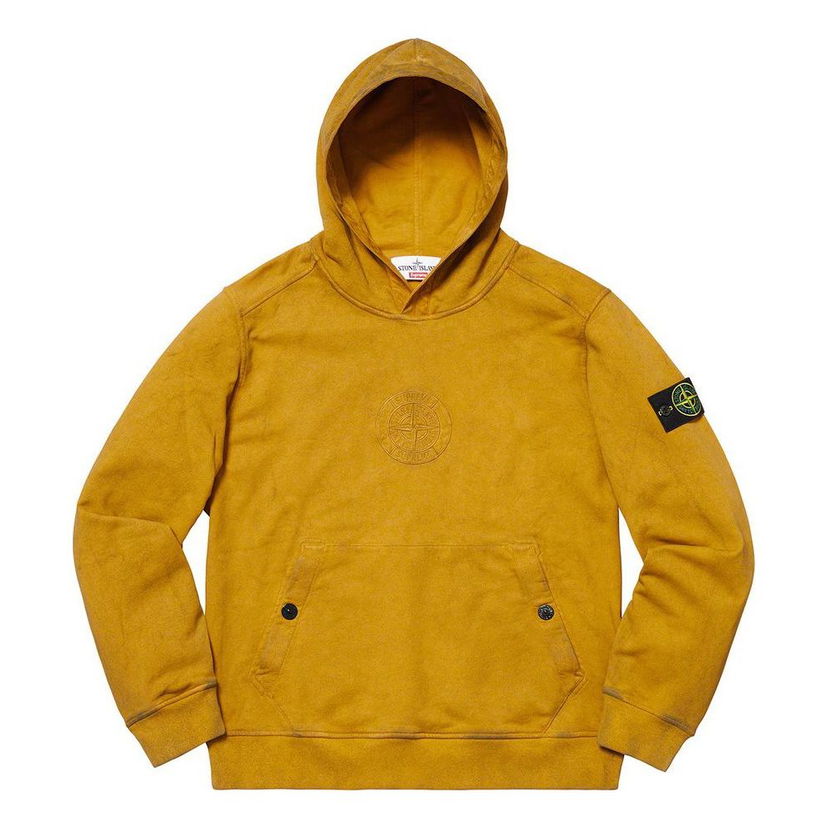 Суитчър Supreme Stone Island x Supreme Hooded Sweatshirt Жълто | SUP-SS19-390