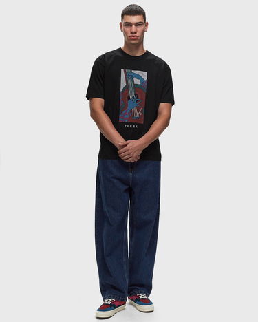 Тениска By Parra Parra Strings T-Shirt Черно | 52305, 1