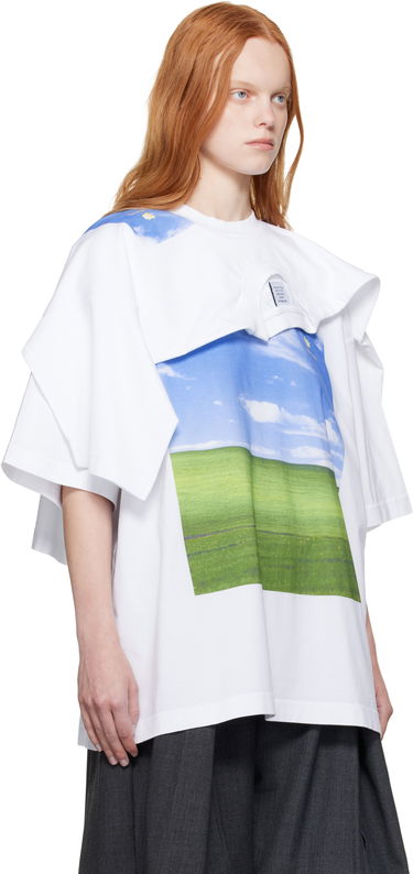 Тениска VETEMENTS Vetements Desktop Double Layered T-Shirt Бяло | UH76TR770W, 1