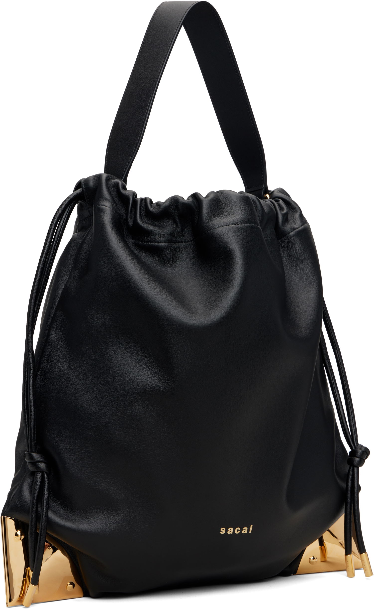 Дамска чанта sacai Drawstring Bag Черно | S127-01, 1