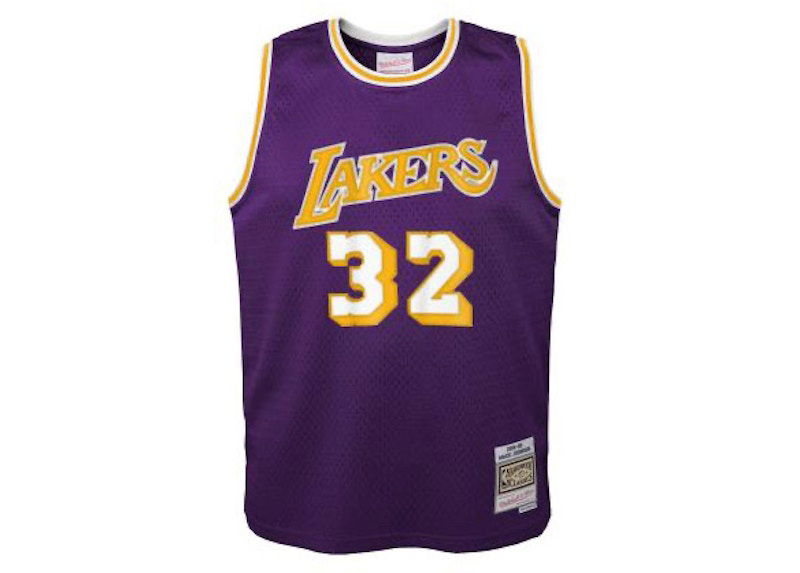 Фланелка Mitchell & Ness Mitchell & Ness Los Angeles Lakers Magic Johnson Swingman Jersey Лилаво | 9N2B7BRD0-LAKMJ-Y84, 0