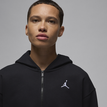 Суитчър Jordan Jordan Brooklyn Fleece Full-Zip Hoodie Черно | FV7167-010, 2