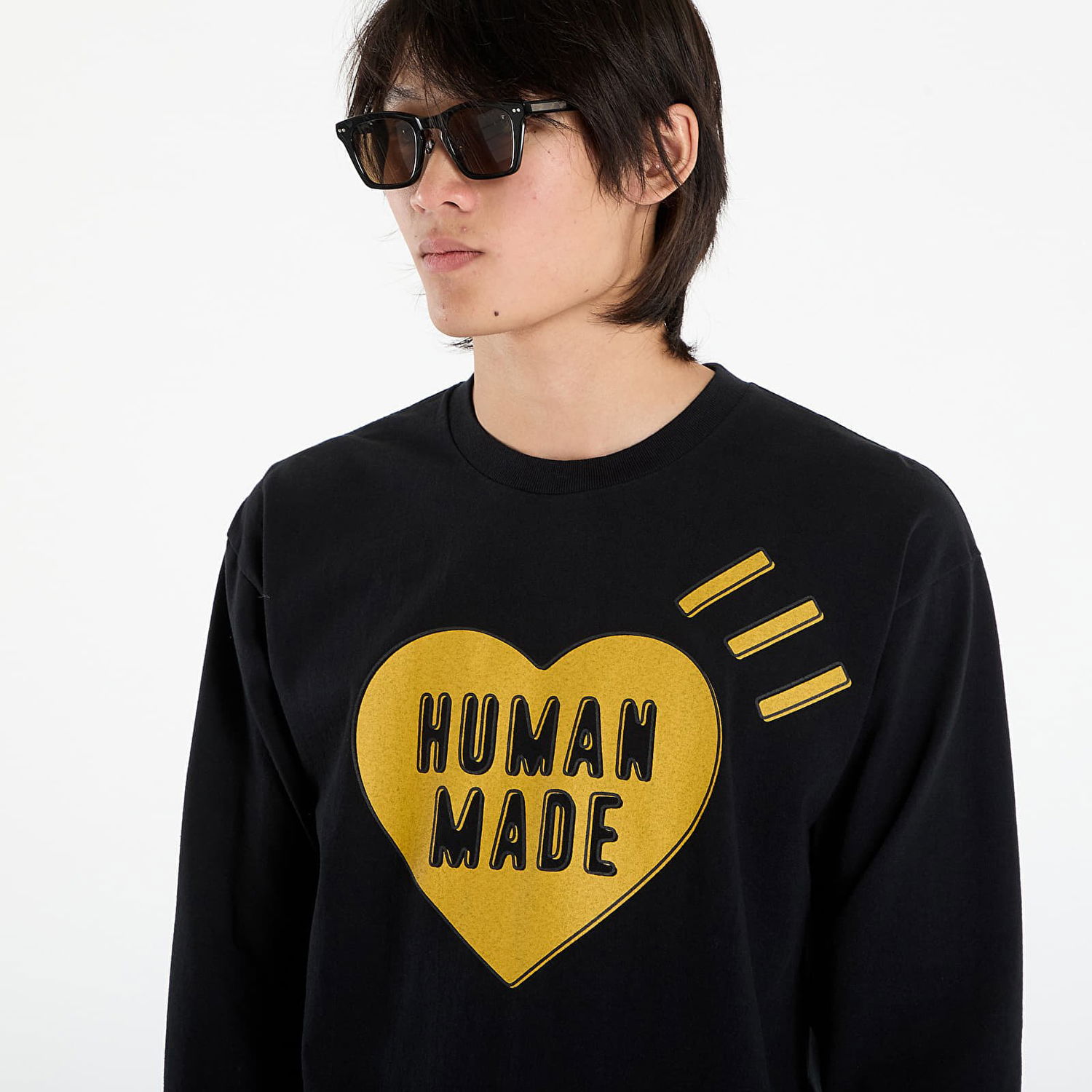 Тениска Human Made HUMAN MADE Graphic Long Sleeve T-Shirt Черно | HM30CS044BK, 1