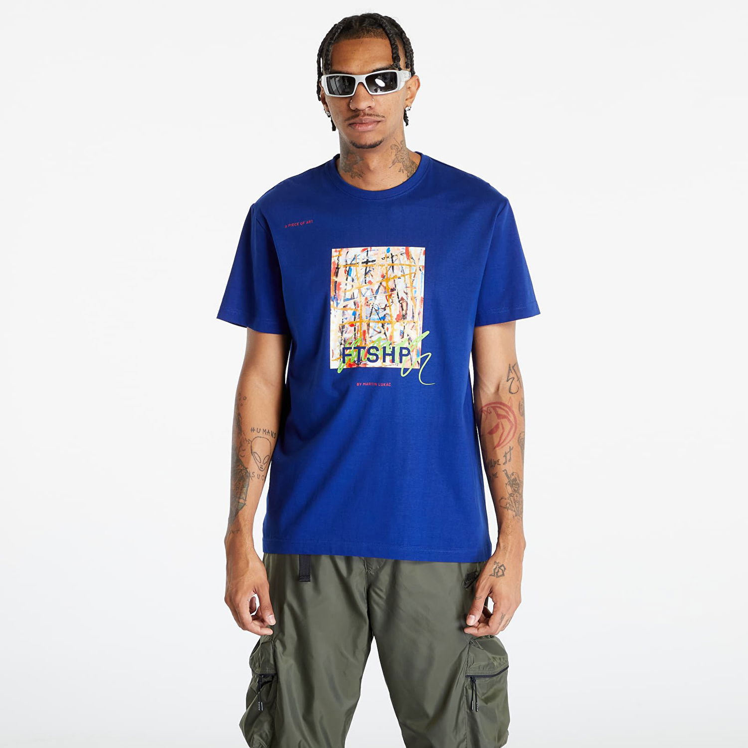 Тениска Footshop Colouring Outside The Lines Тъмно синьо | FTSHP_304, 0