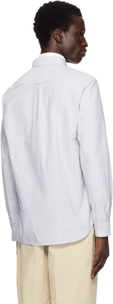 Риза BEAMS BEAMS PLUS BD Oxford Candy Stripe Shirt Синьо | 38110012139, 2