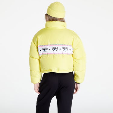 Пухо яке Chiara Ferragni Logo Print Puffer Jacket Жълто | 73CBUD03CQS17604, 4