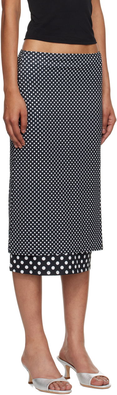 Пола Miaou Miaou Maria Polka Dot Maxi Skirt Черно | 4064VISBWP, 1