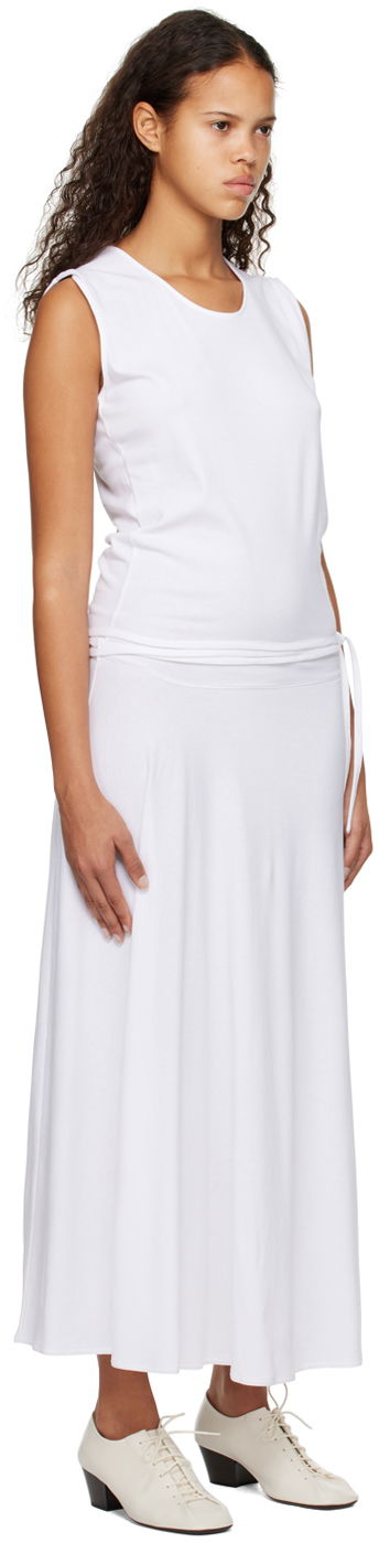 Pокля LEMAIRE Lemaire Belted Midi Dress Бяло | DR1012 LJ054, 1