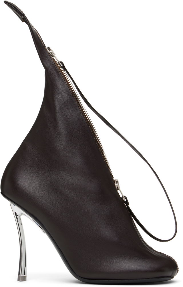Acne Studios Leather Zip Heels