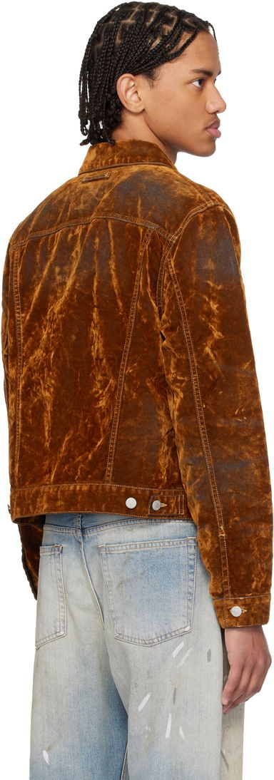 Flocked Denim Trucker Jacket, 2