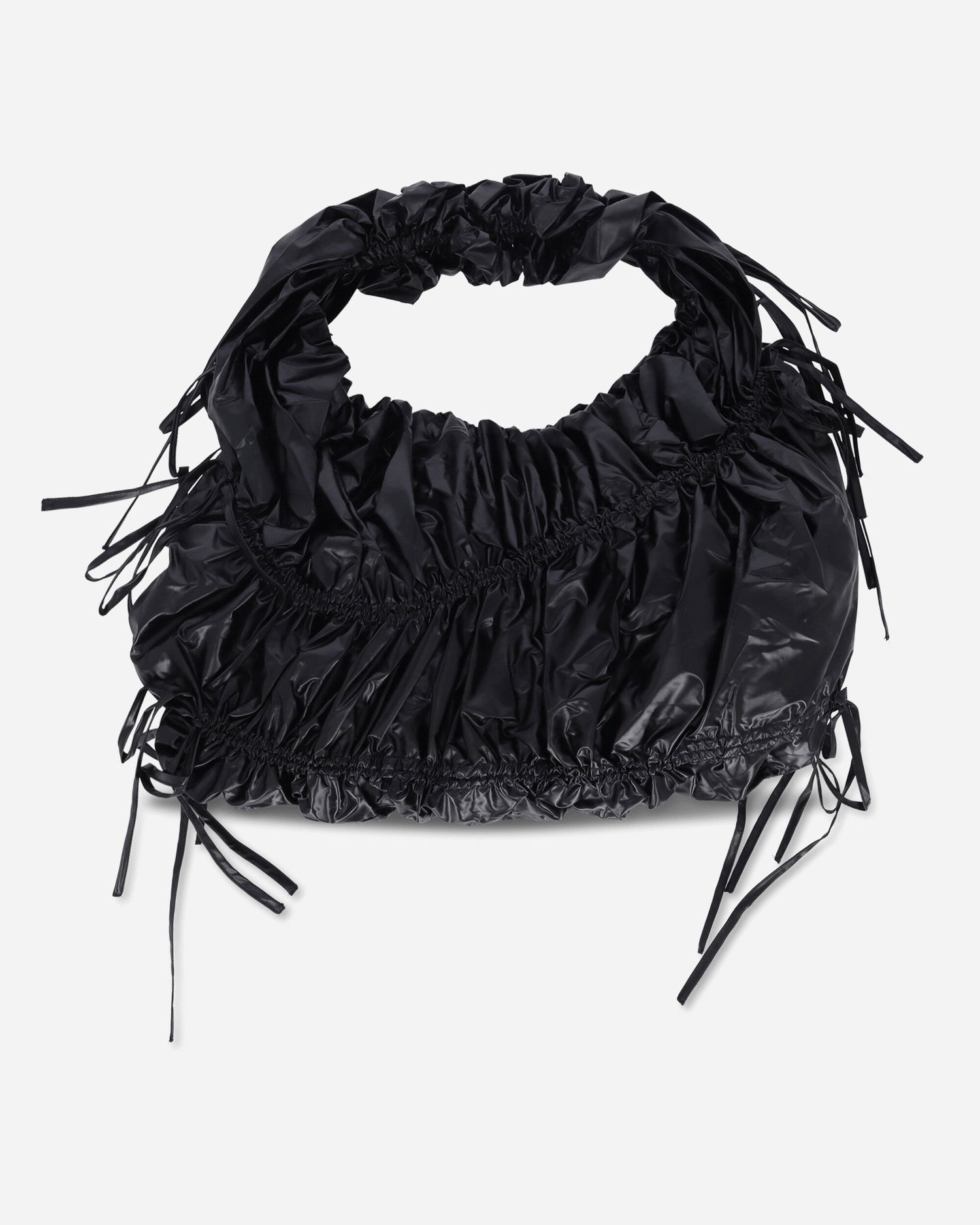Чанта през рамо OpéraSPORT Clariesse Ruched Drawstring Shoulder Bag Черно | W6AW24  4, 0