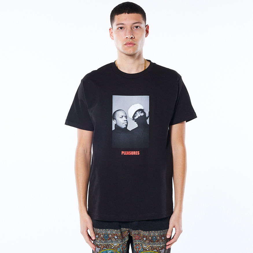Тениска Pleasures Vocabulary Tee Черно | P22SP059-BLACK, 0