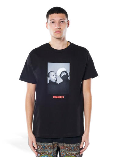 Тениска Pleasures Vocabulary Tee Черно | P22SP059-BLACK