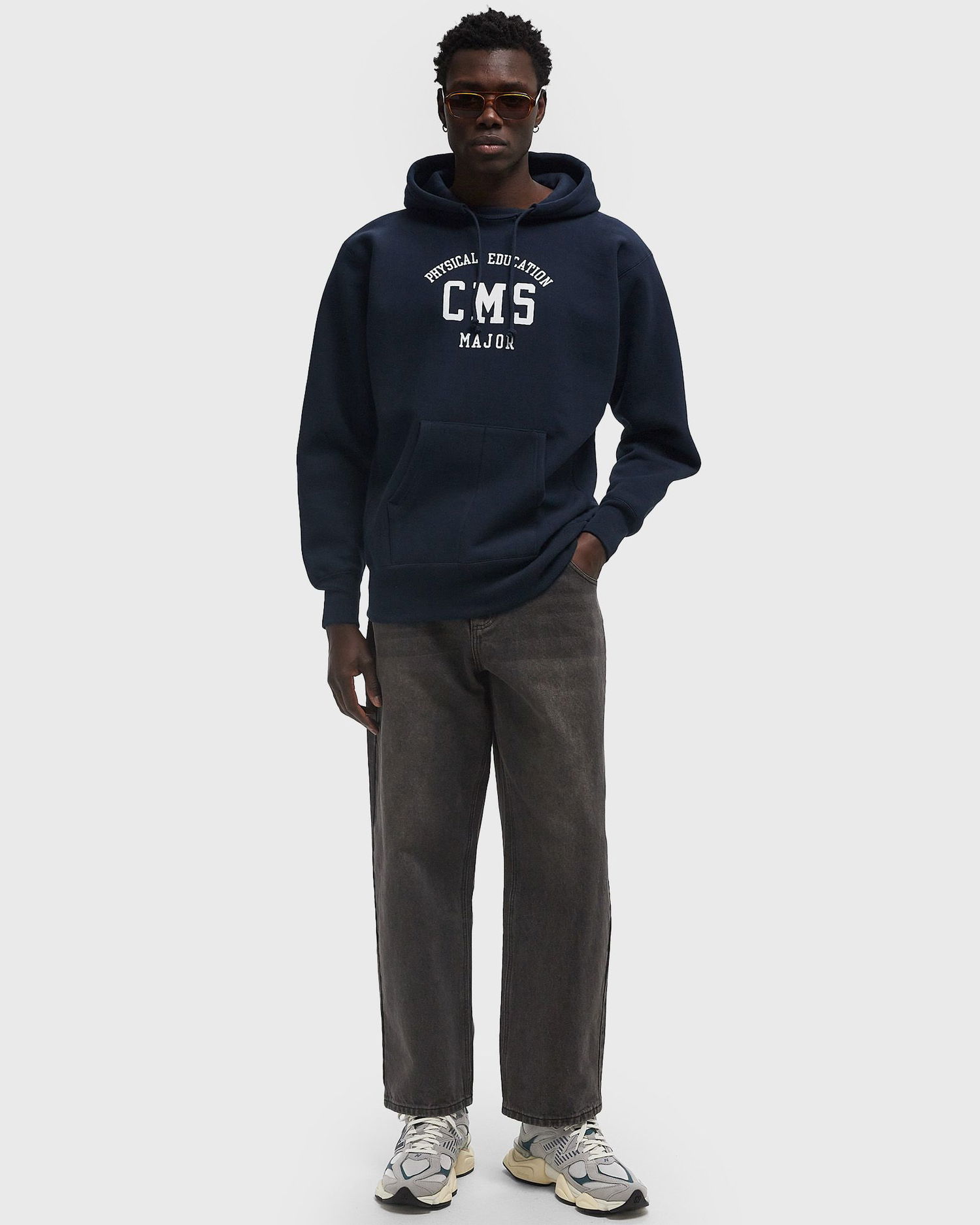 Суитчър Champion Champion CMS Major Physical Education Hoodie XL Тъмно синьо | C3A117-X370, 1