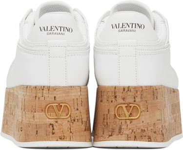 Кецове и обувки Valentino Valentino Garavani Freedots XL Calfskin & Cork Бяло | 6W2S0IG5NGG, 1