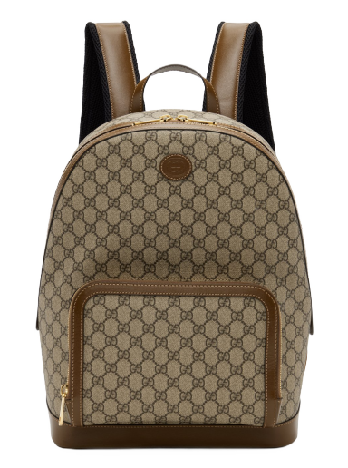 Раница Gucci GG Supreme Кафяво | 704017 FAA0R