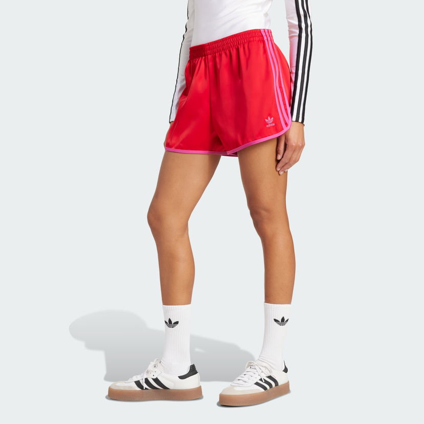 Къси панталони adidas Performance Adicolor 3-Stripes Sprinter Shorts Червено | JZ3513