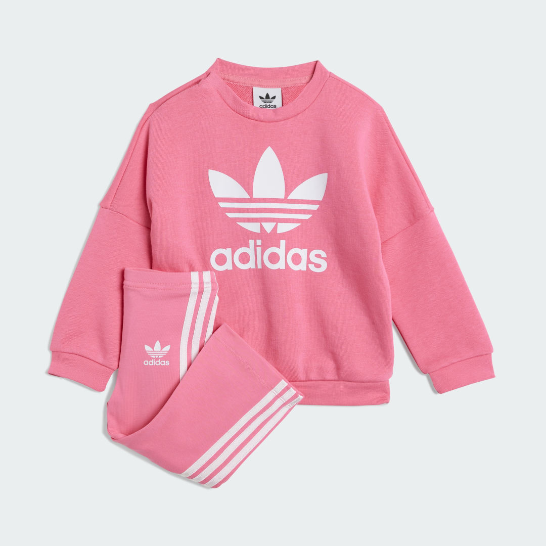 Комплект adidas Performance Loose Crew Flared Leggings Set Розово | JY1109, 0