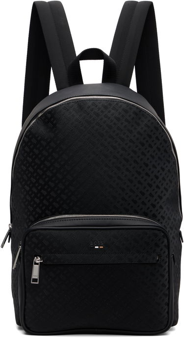 Раница BOSS Black Check Faux-Leather Backpack Черно | 50548062, 0