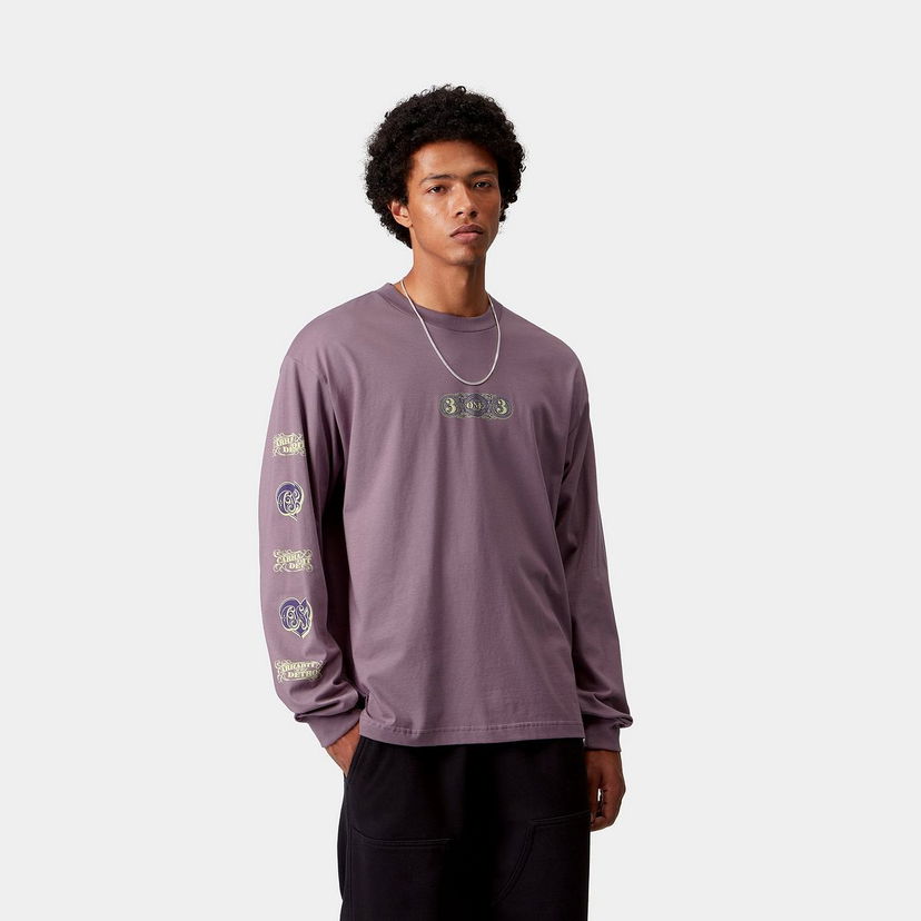 Тениска Carhartt WIP Carhartt WIP 3 One 3 Long Sleeve T-Shirt Лилаво | I035504_9