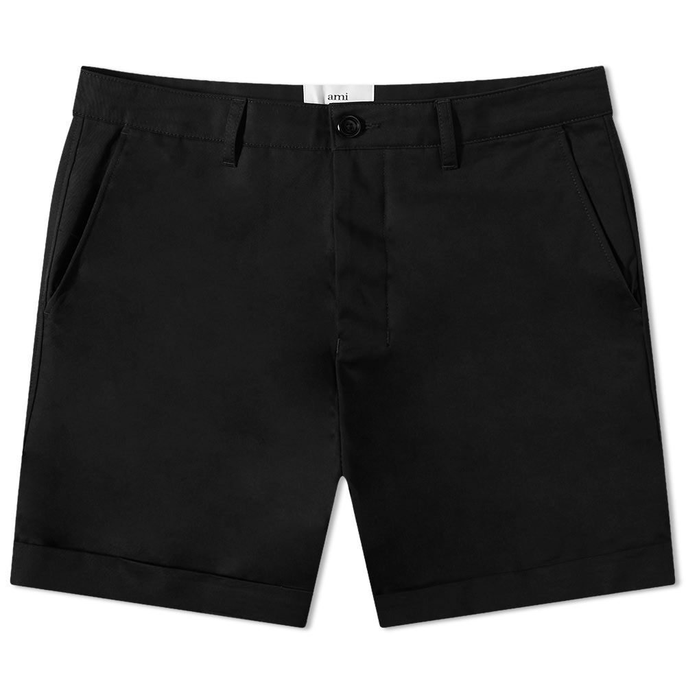 Къси панталони AMI Chino Shorts Черно | HSO001-CO0020-001, 0